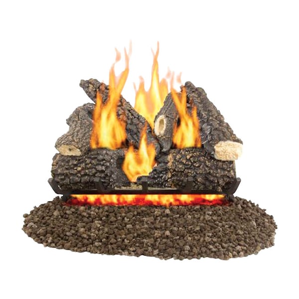 Ghp Pleasant Hearth Arlington Ash Fireplace Log Set Unlimited hr 56 lb VL-AA24D - main